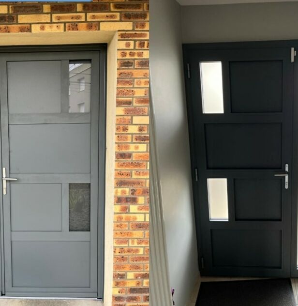 Porte d'entrée aluminium Paray vieille poste